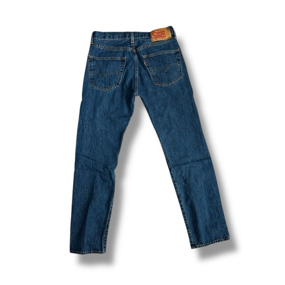 Levi's 501 Men's Straight Leg Classic Button Fly Denim Blue Jeans 31W 32L* - Picture 3 of 8